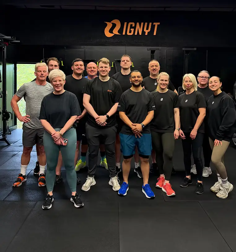 The IGNYT Fitness community celebrating a training session in Haverhill