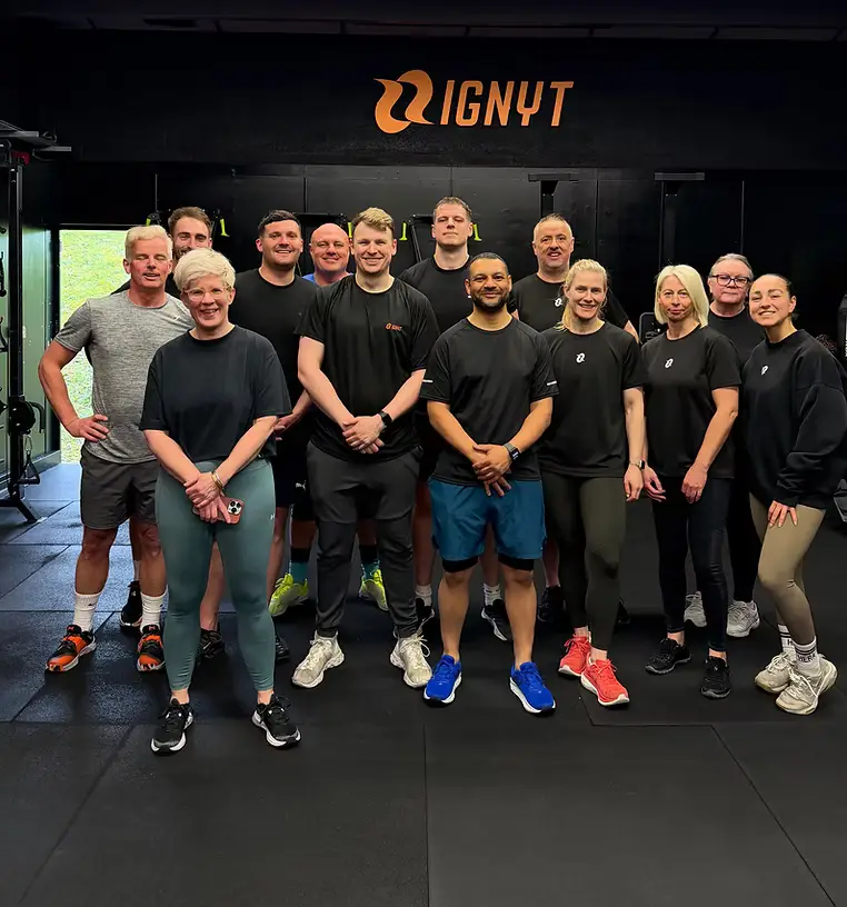The IGNYT Fitness community celebrating a training session in Haverhill